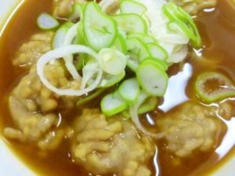 ∮♫∮残った蕎麦で∮♫∮「蕎麦団子のカレー汁」